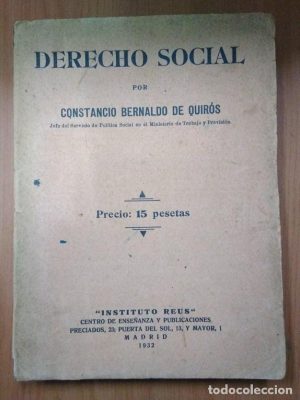 C BERNALDO DE QUIRÓS Derecho Social 1932