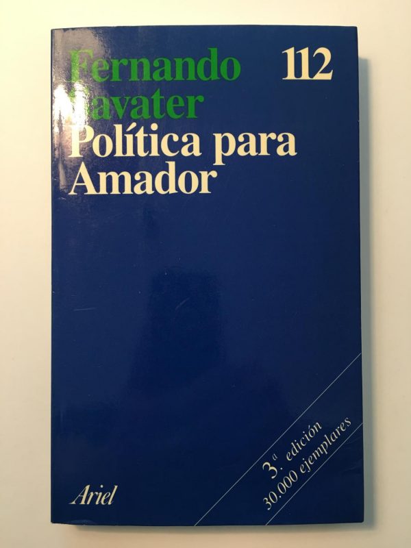 F. SAVATER Política para Amador Ariel