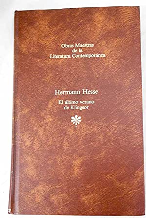 H. HESSE El último verano de Klingsor Seix Barral