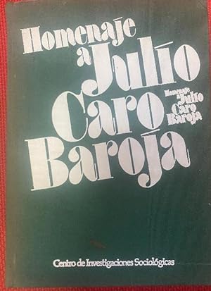 Homenaje a Julio Caro Baroja