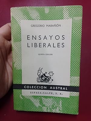 GREGORIO MARAÑON Ensayos Liberales Austral