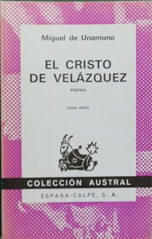 M UNAMUNO El Cristo de Velazquez Austral