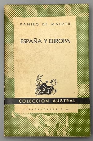 RAMIRO DE MAEZTU ESPAÑA Y EUROPA Austral