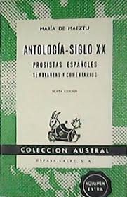 María de MAEZTU Antología siglo XX Austral