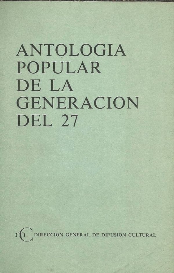 Antología popular de la generación del 27