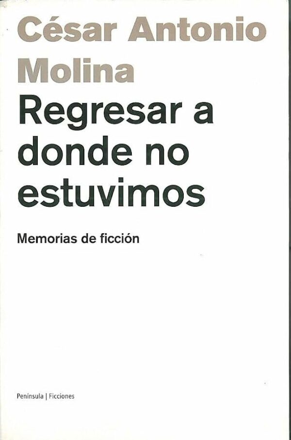 Regresar donde estuvimos. Memorias de ficción