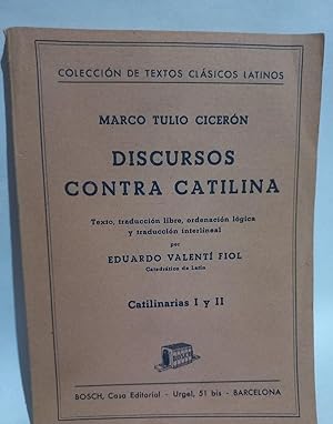 MARCO TULIO CICERON Discursos contra Catilina. catilinarias I y II