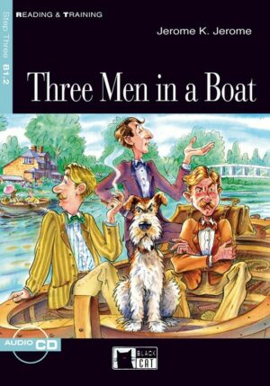 Black cat Three men in a boat