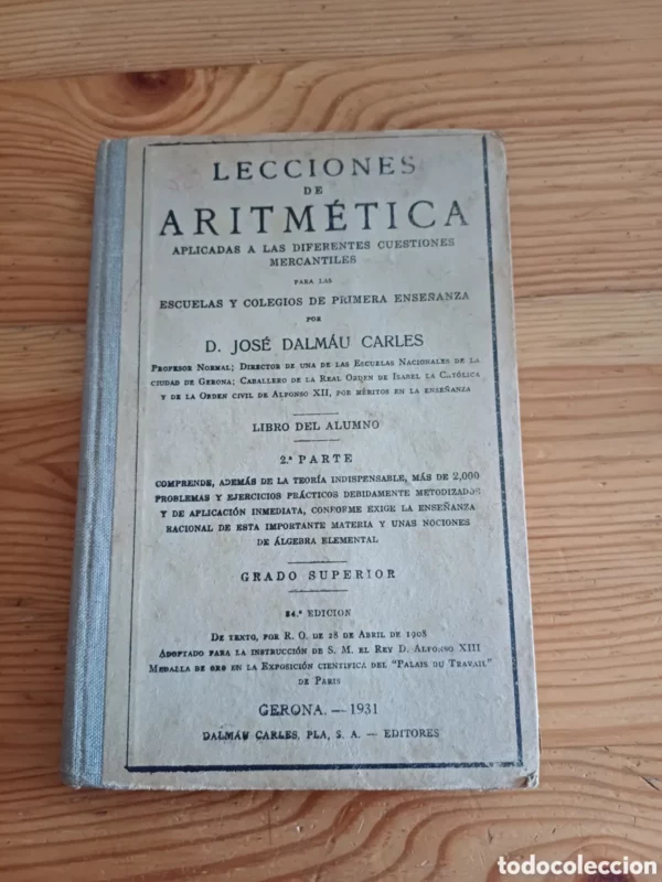 J DALMAU Lecciones de Aritmética 2ª parte 1932