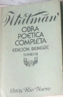 WHITMAN Obra poética completa ed bilingue tomo III