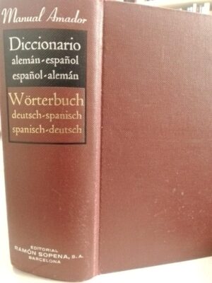 Diccionario alemán enpañol Manual Amador