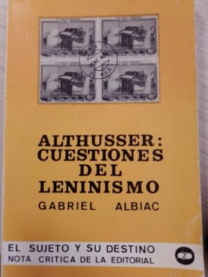 Althusser Cuestiones de leninismo