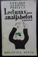 E JARDIEL PONCELA Lecturas para analfabetos Biblioteca Nueva 1938