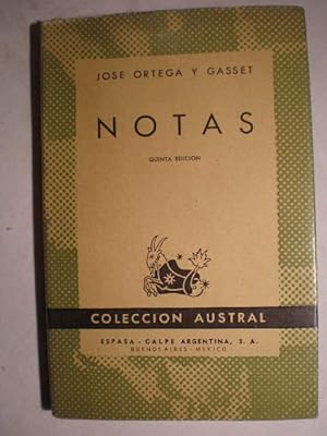 J ORTEGA Y GASSET Notas Austral 1959