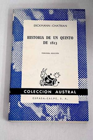 Erckmann-Chatrian Historia de un quinto de 1813 Austral 1966