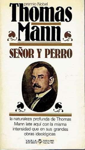 Thomas Mann Señor y perro P J 1979 8401480574