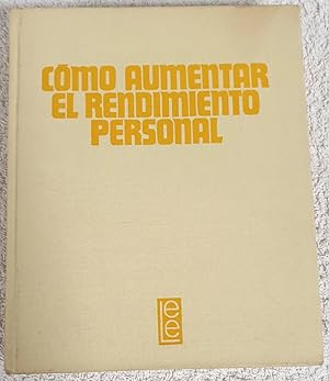 Fritz Wiedermann Cómo aumentar el rendimiento personal Anaya 1970