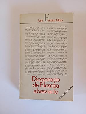 Diccionario de filosofía abreviado Edhasa 1981 8435001415
