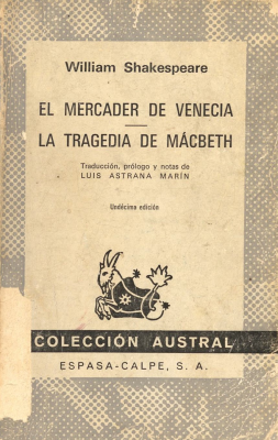 El mercader de venecia - la tragedia de Macbeth