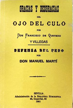 Gracias y desgracias ojo del culo facsimil